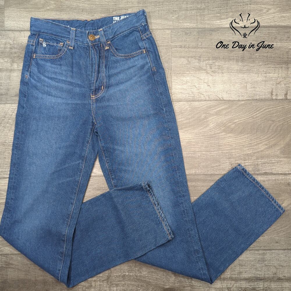 AG Adriano Goldschmied Alexxis Jean of Tomorrow High Rise Straight Jeans Size 2